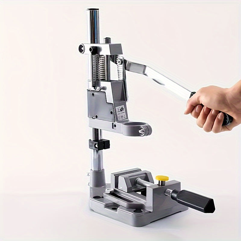 Mini Drill Press Stand Metal Benchtop Tool for DIY Crafts Manual Operation