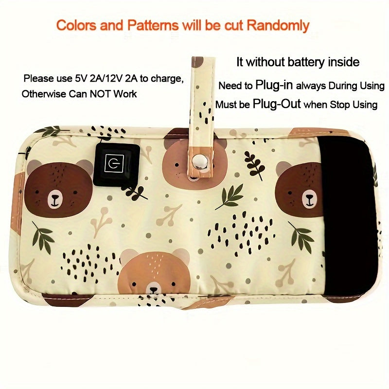 USB-Powered Portable Bottle Warmer for Travel and Camping with Animal Designs