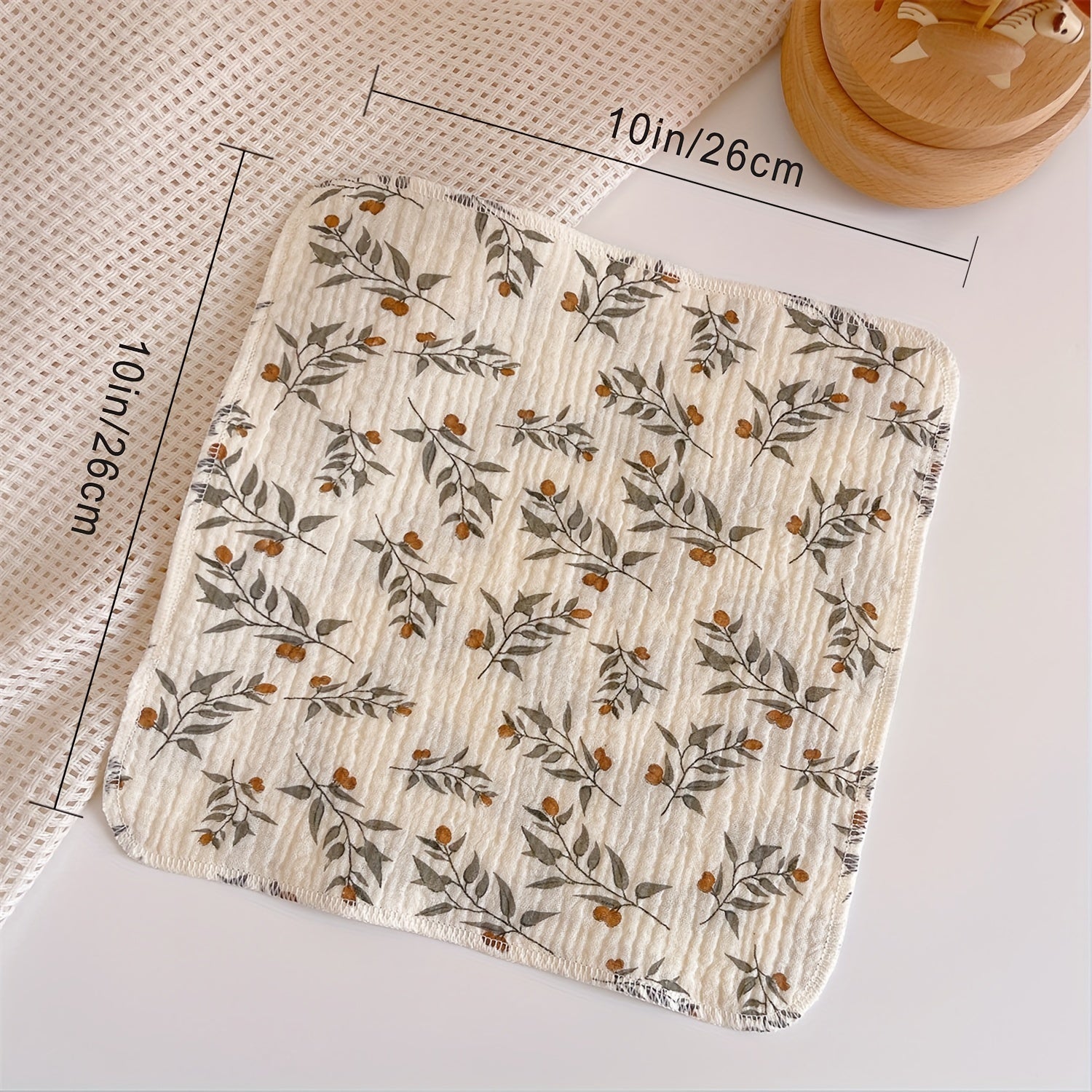 Set of 6 Soft Gauze Bath Towels for Baby Bathing, Face Washing, and Feeding