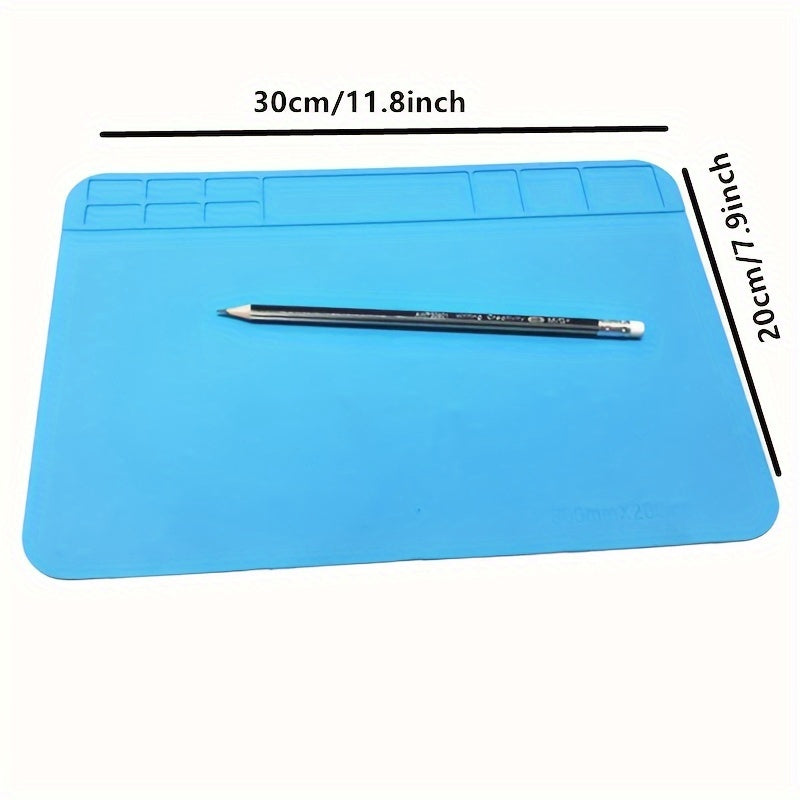 Silicone Anti-Static Workbench Mat for Electronics Heat Resistant Tool Organizer