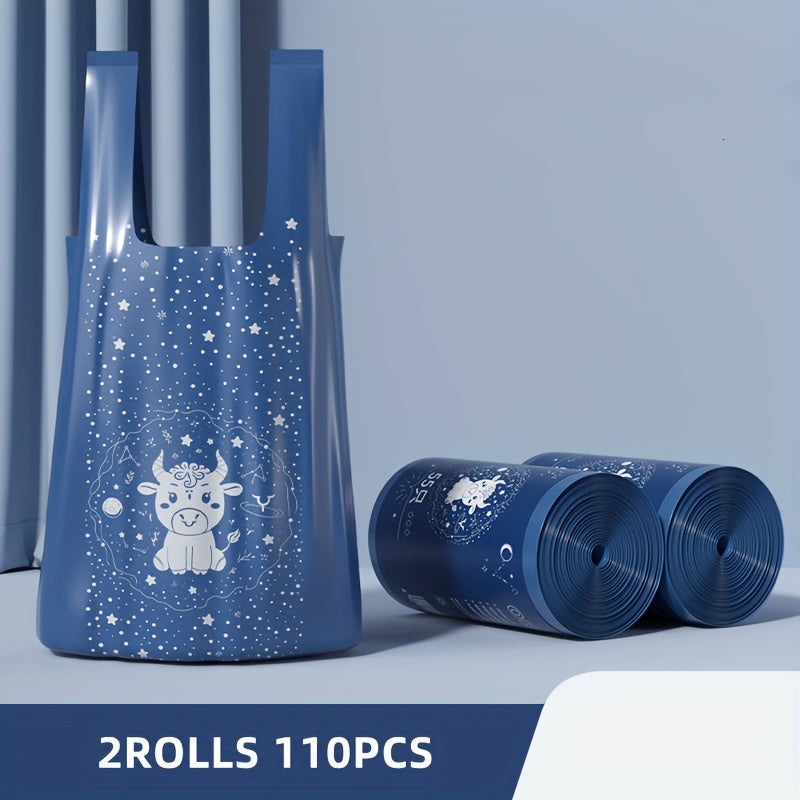 55/110/165 taqsimlangan chiqindilar sumkasi uyda foydalanish uchun - mustahkam, ko'chma, katta ko'ylak uslubi - oshxona uchun arzon bir martalik plastik sumkalar