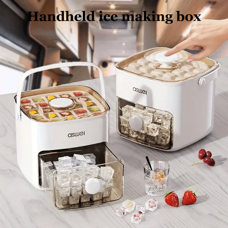 Manual Ice Maker Large Capacity Durable Easy to Use