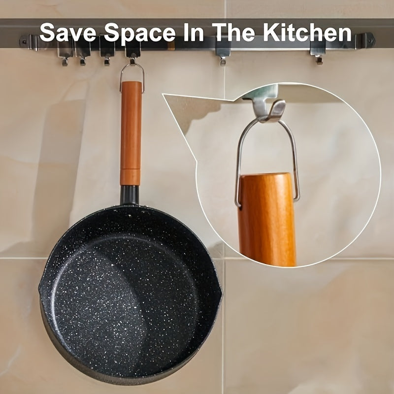 Non-Stick Black Ramen Pot and Skillet Set with Cool Handle, 19.81cm and 21.84cm