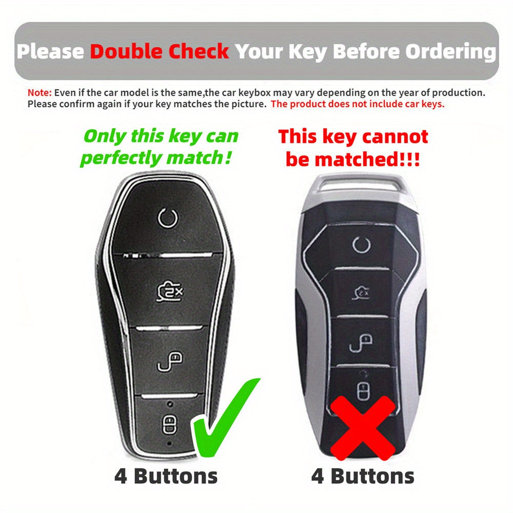 Car Key Cover TPU Flexible Protective Case for EVs Black