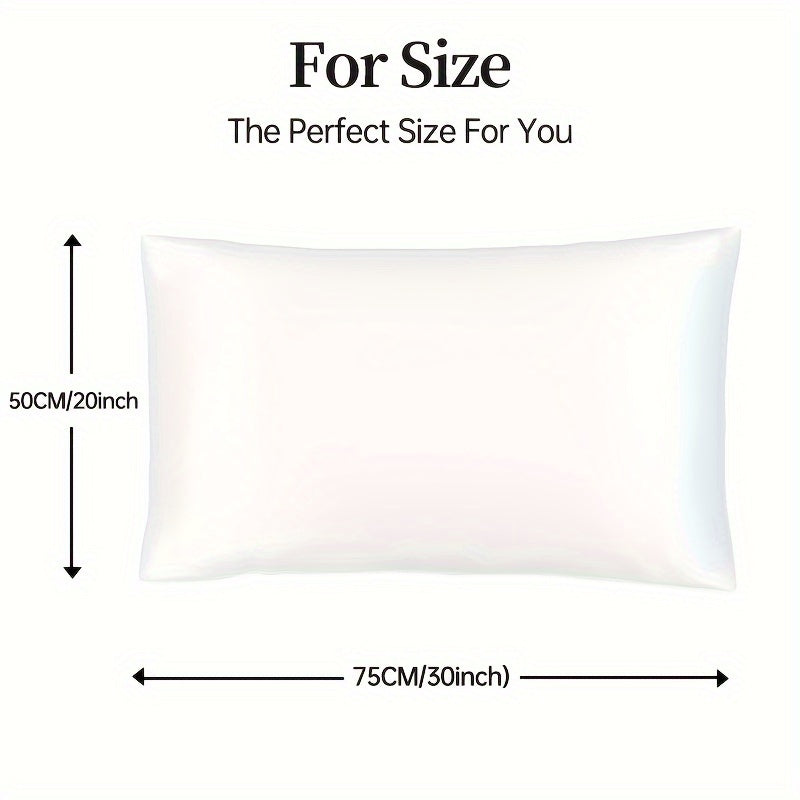 Toza rangli ipak yostiq qopqog'i to'quvchan teri va soch parvarishi uchun, hashamatli his