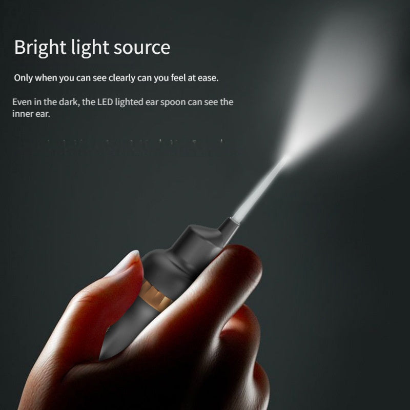 Electric Ear Cleaner with Multiple Suction Heads Rechargeable USB Charging Low Noise for All Ages