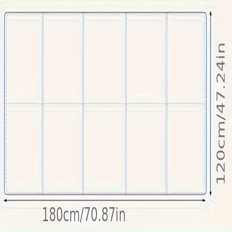 Foldable Waterproof Double-Sided Play Mat with Cartoon Design and Carrying Bag