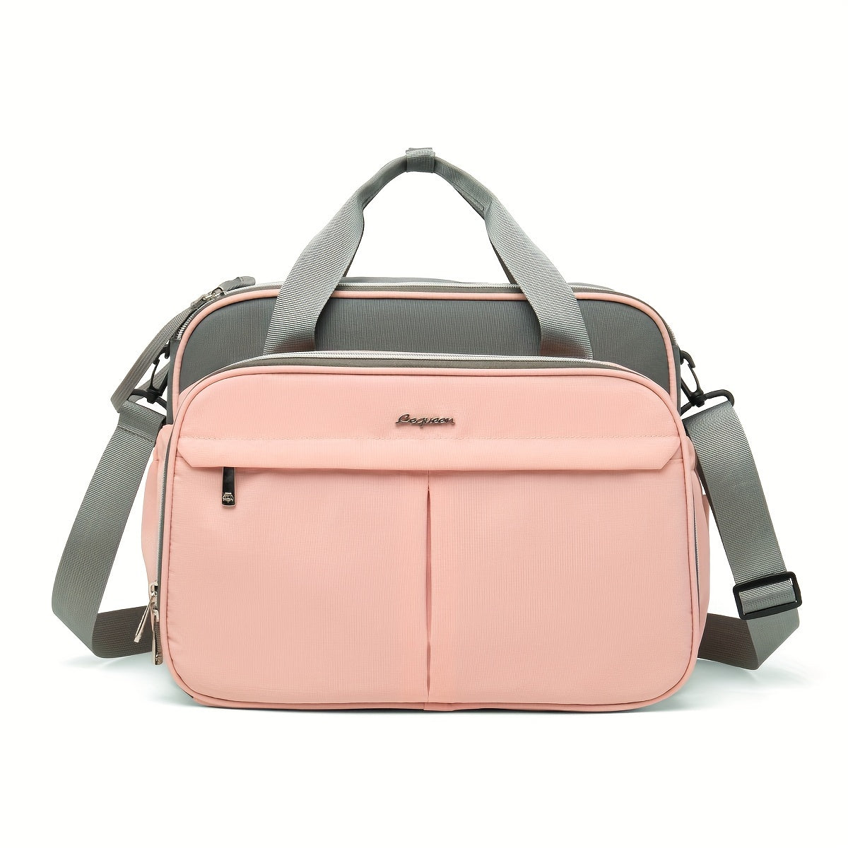 Waterproof Oxford Fabric Diaper Bag with Crossbody Strap for Travel and Storage