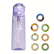 Water Bottle Set with 7 Fruity Scented Flavors for Outdoor Sports