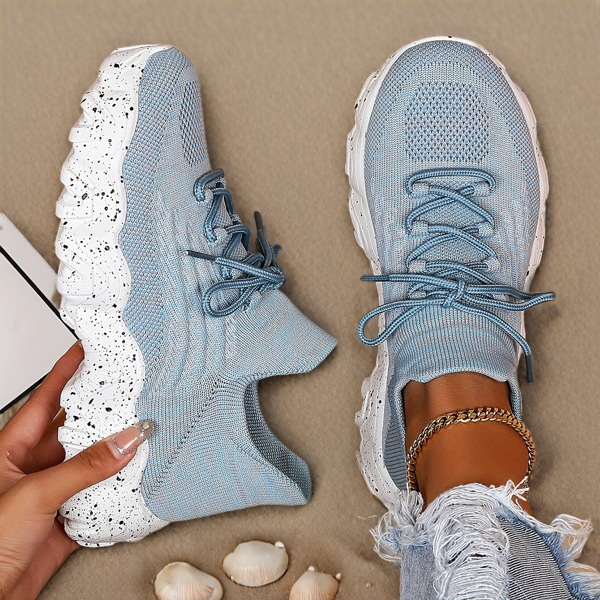 Women's Casual Sneakers Low Top Slip-On Shoes Non-Slip Rubber Sole
