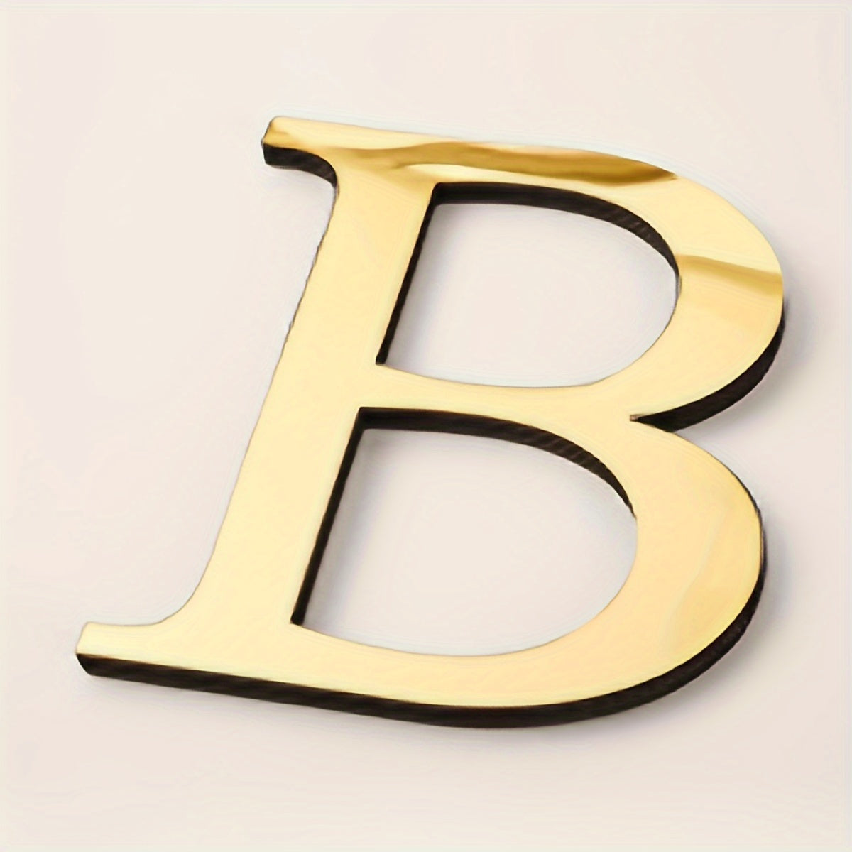 3D Acrylic Mirror Wall Decals Alphabet Stickers Gold Silver Self-Adhesive Modern Home Decor