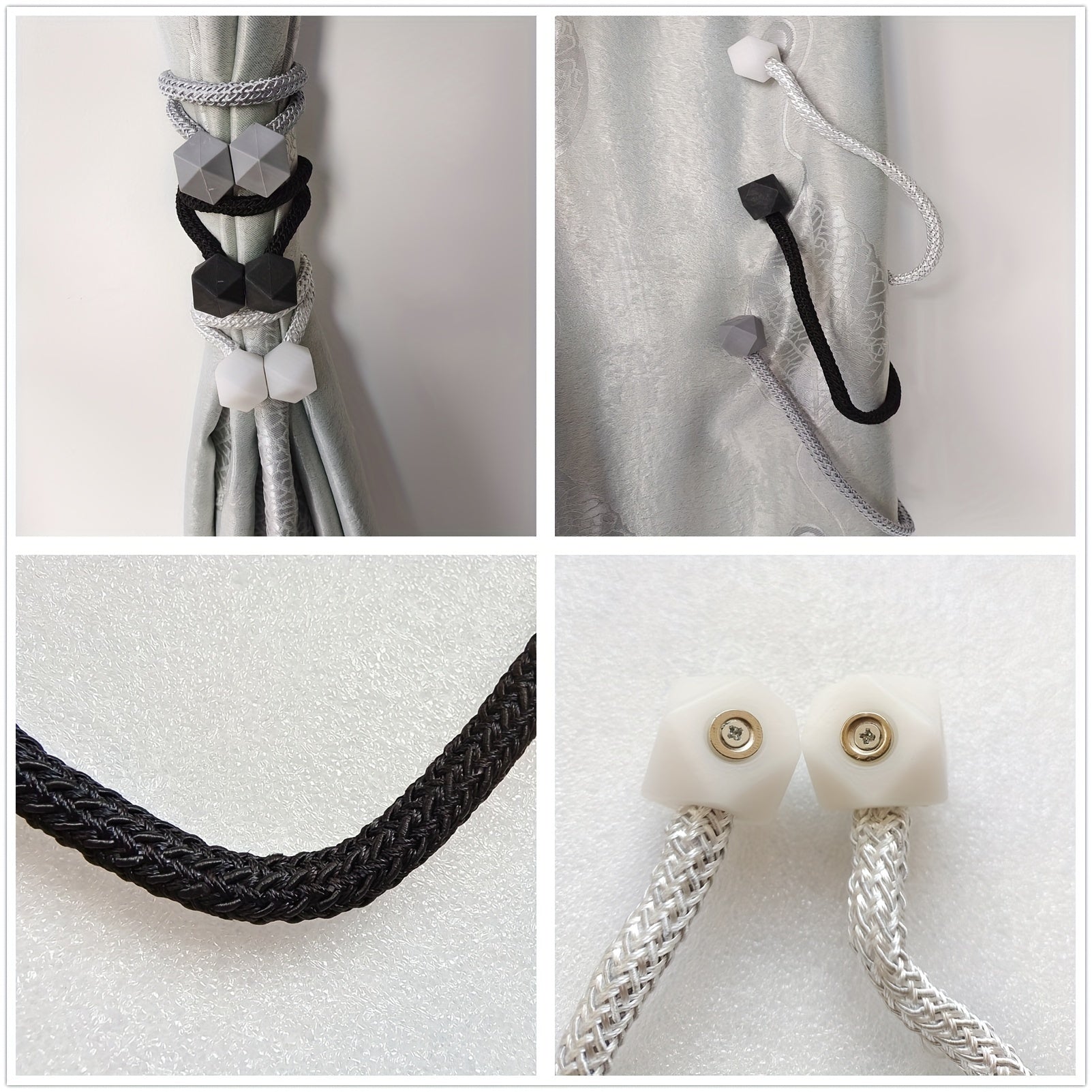 Magnetic Curtain Buckles for Drapes and Curtains, Easy to Use, Durable