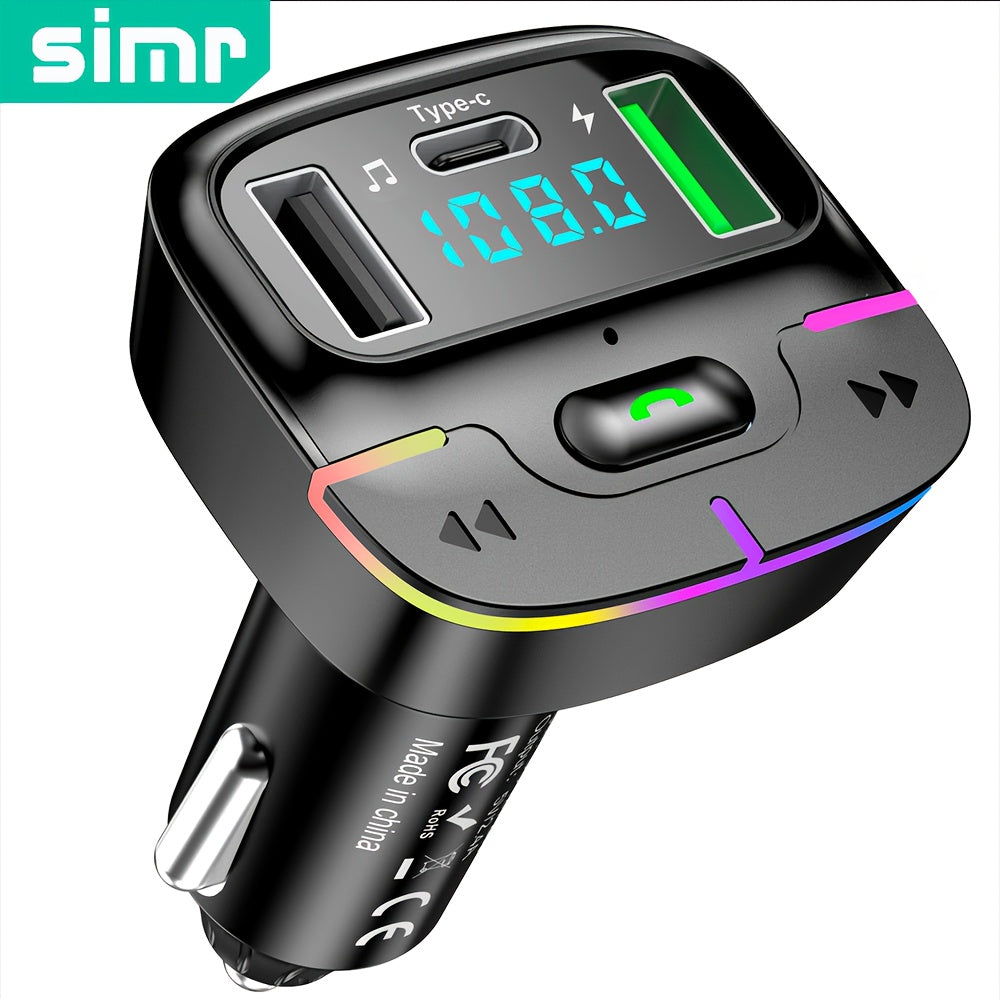 Wireless Car MP3 Player Charger Speaker with Dual USB Fast Charge