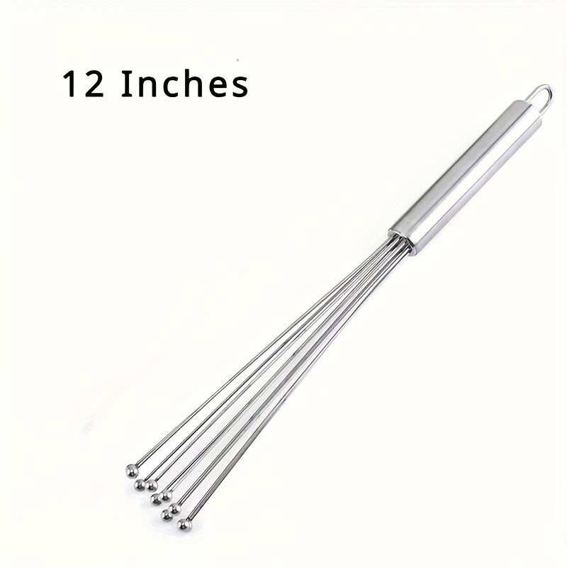 Naychali po'latdan yasalgan tuxum urish vositasi oshxona uchun qo'l whisk to'plami bo'lib, pishirish, aralashtirish va aralashtirish uchun juda mos keladi. Ushbu mustahkam whisk elektr energiyasini talab qilmaydi.