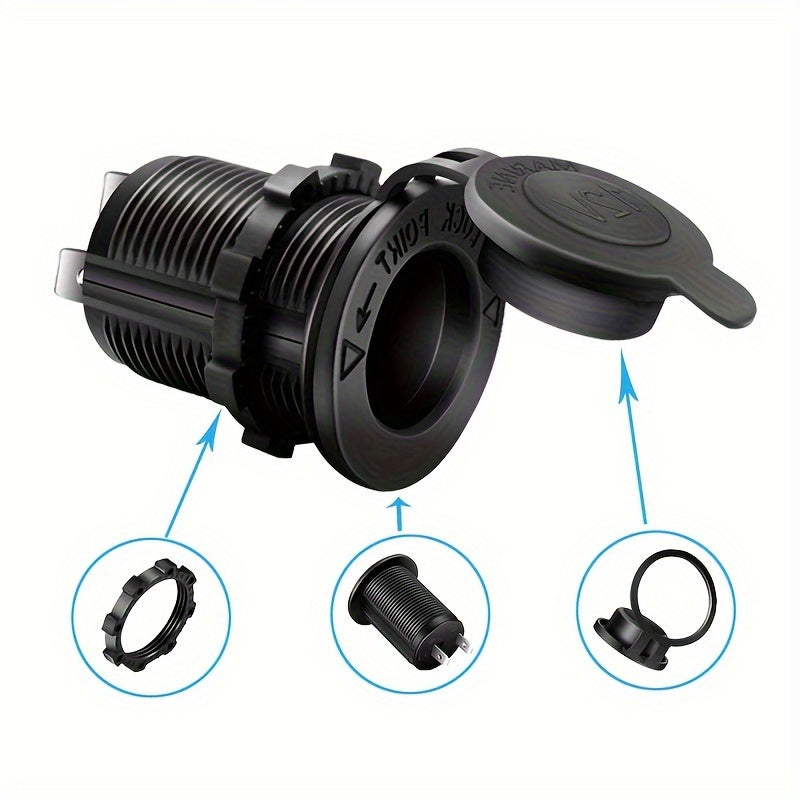 12V Vehicle Cigarette Lighter Socket Power Outlet for Cars Boats and More
