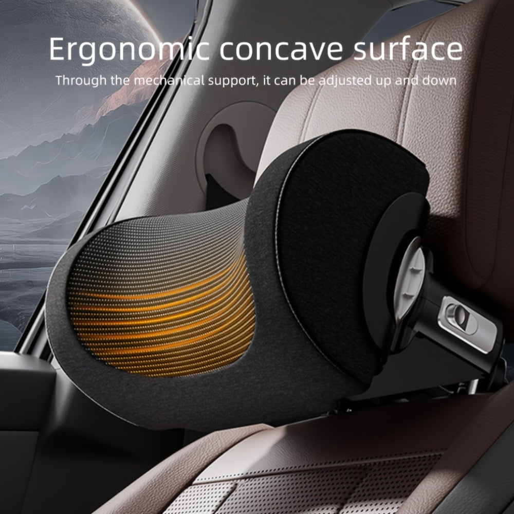 Memory Foam Car Neck Pillow with Adjustable Headrest for Cervical Support