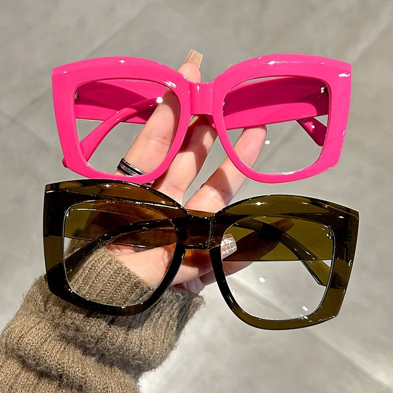 Ayollar uchun katta mushuk ko'zli quyoshdan himoyalovchi ko'zoynaklar, plyaj ta'tili uchun UV himoyasi