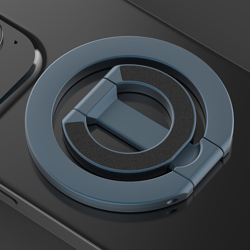 Folding Phone Stand with 360° Rotation and Magnetic Ring Holder for Mobile Support