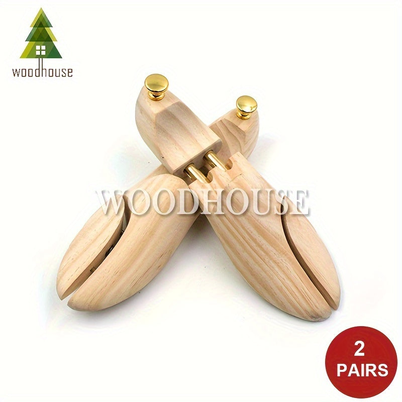 Women's Golden Buckle Shoe Clips 2 Pairs Leather Accessories