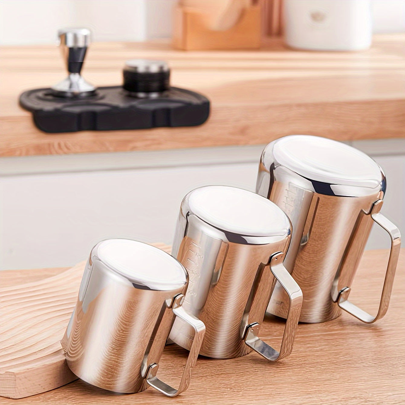 Stainless Steel Milk Frothing Cup for Latte Art, Cappuccino, Lattes, Milk Tea