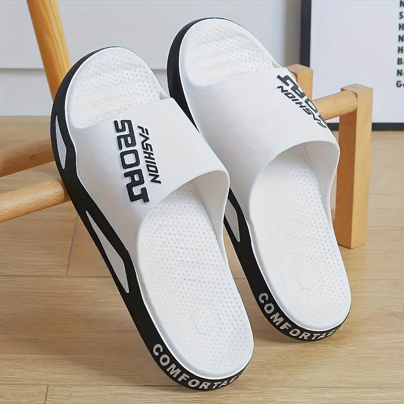 Unisex Summer Slides with Anti-slip PVC Sole Open Toe Comfortable Footwear