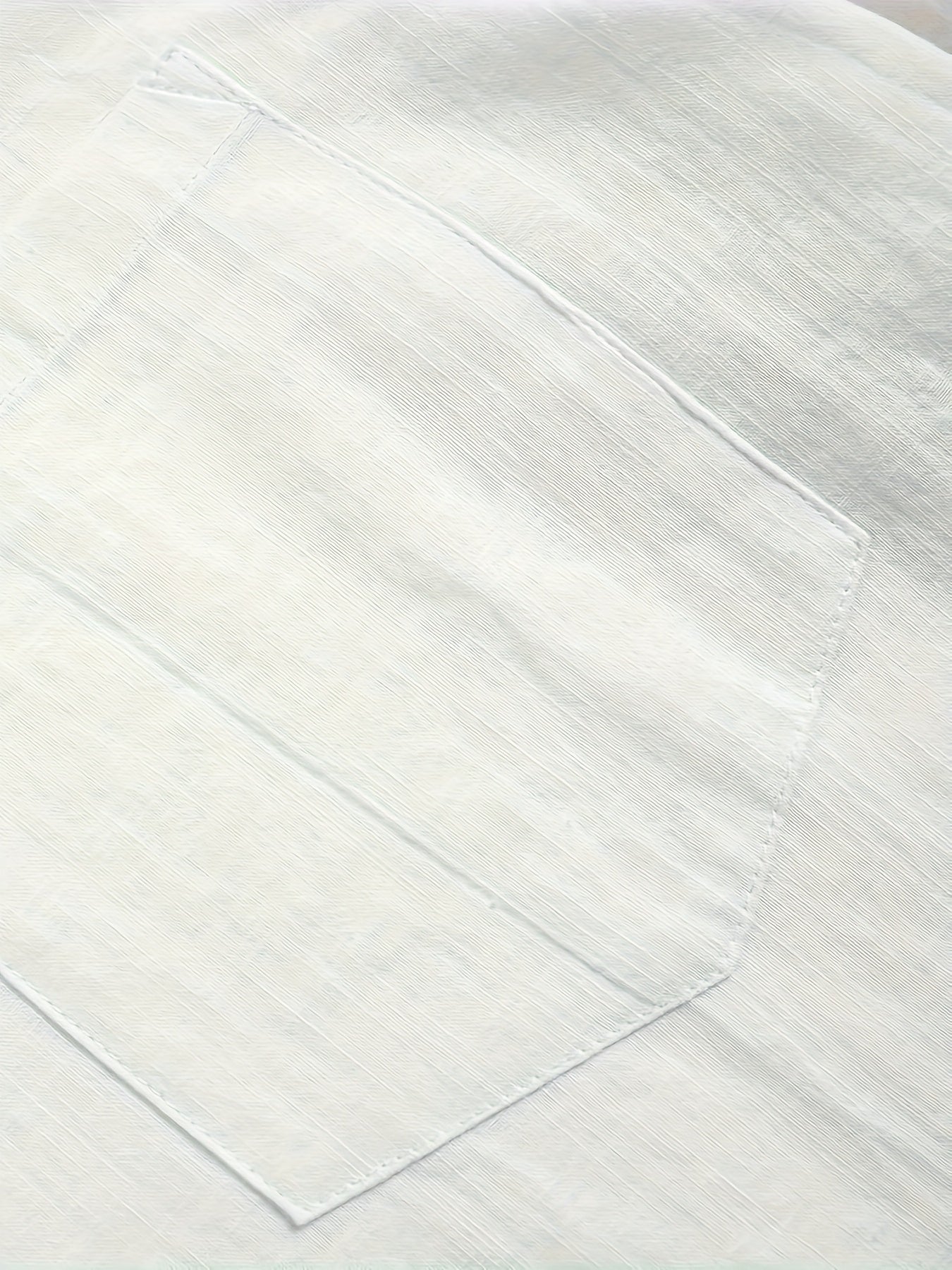 Erkaklar uchun plussiz, mustahkam ko'k paxta ko'ylagi, tasodifiy qisqa yengli tugmachali, yozgi qulaylik va ta'til uchun engil, erkin ko'rinish, paxta material.