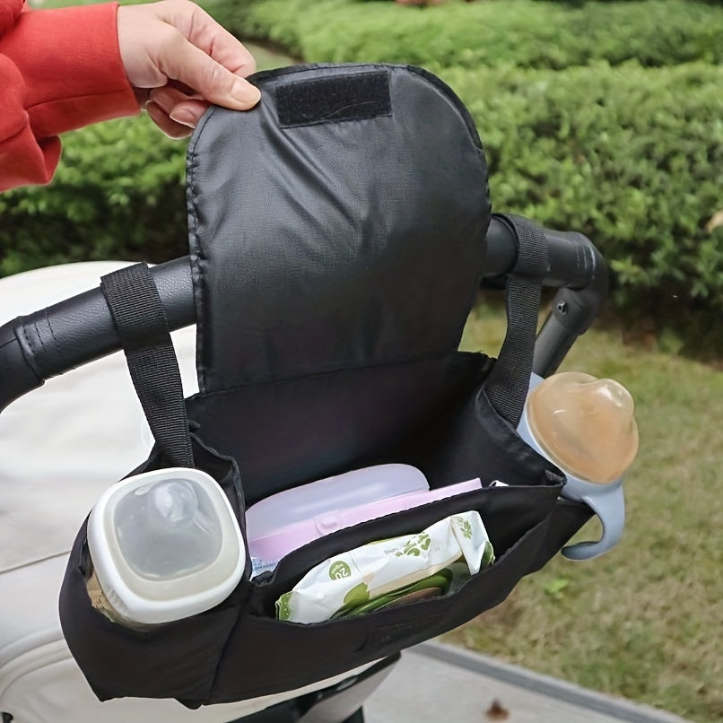 Organizador universal para cochecito de bebé con almacenamiento para biberón y diseño colgante