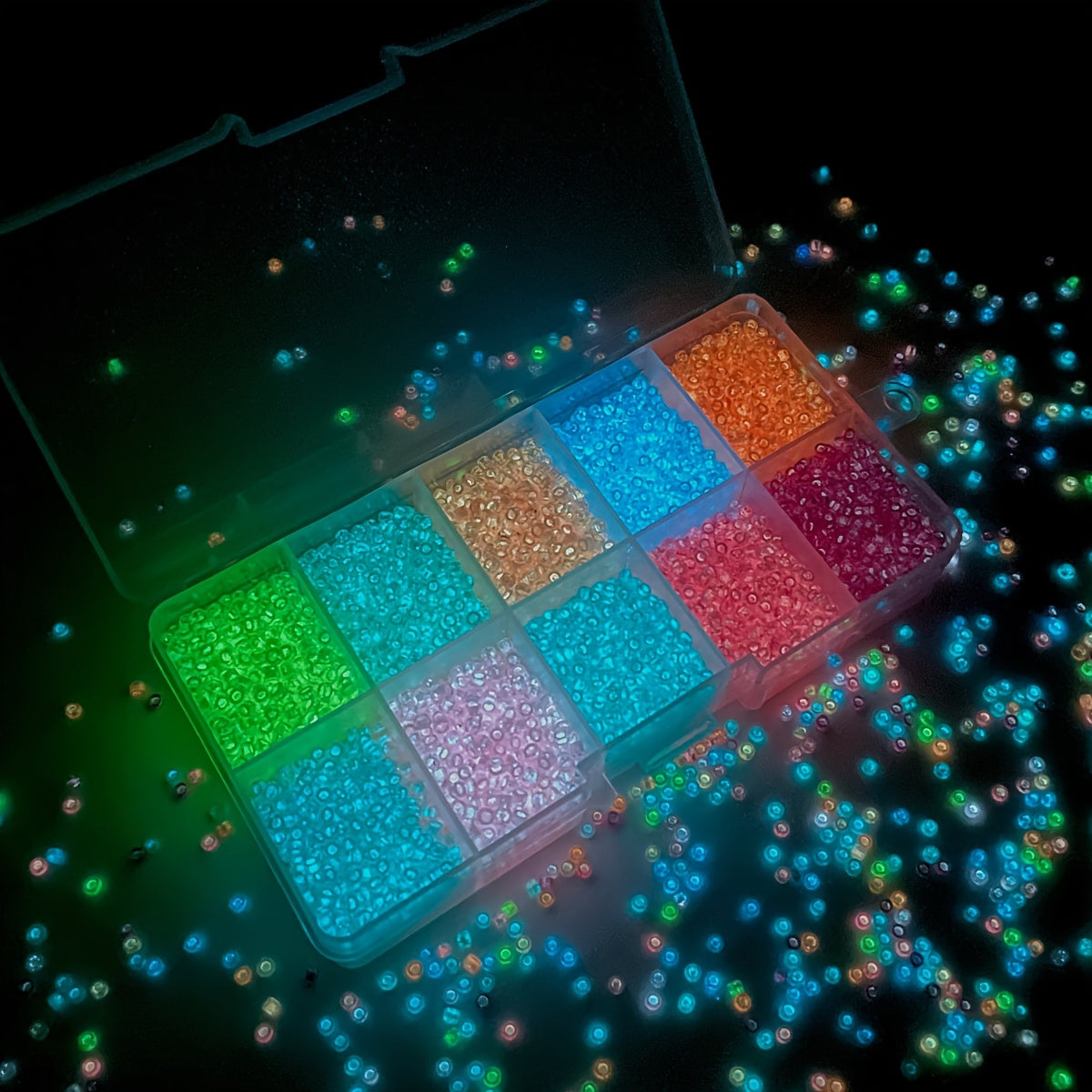 Glow-in-the-Dark Glass Beads for Jewelry Making, Crafting, DIY Accessories