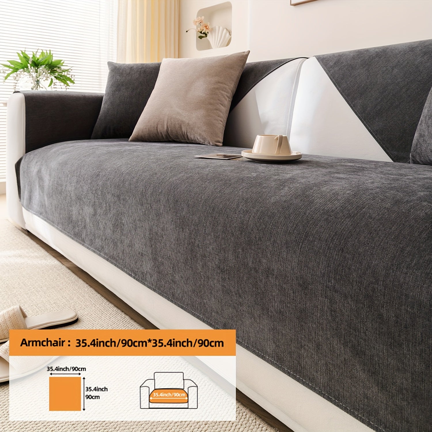 1 dona Chenille oddiy divan qoplamasi, barcha mavsumlar uchun universal qoplama, yostiq qopqog'i va orqa yostiq qopqog'ini o'z ichiga oladi. Divan yostiqlarini himoya qiladi, turli xonalar va uy bezaklari uchun mos keladi.