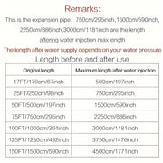 Резиновый расширяемый садовый шланг - выдвижной, легкий, без перегибов, водонепроницаемый дизайн - прочные соединители для легкого полива в саду - подходит для стандартных европейских и американских резьб.