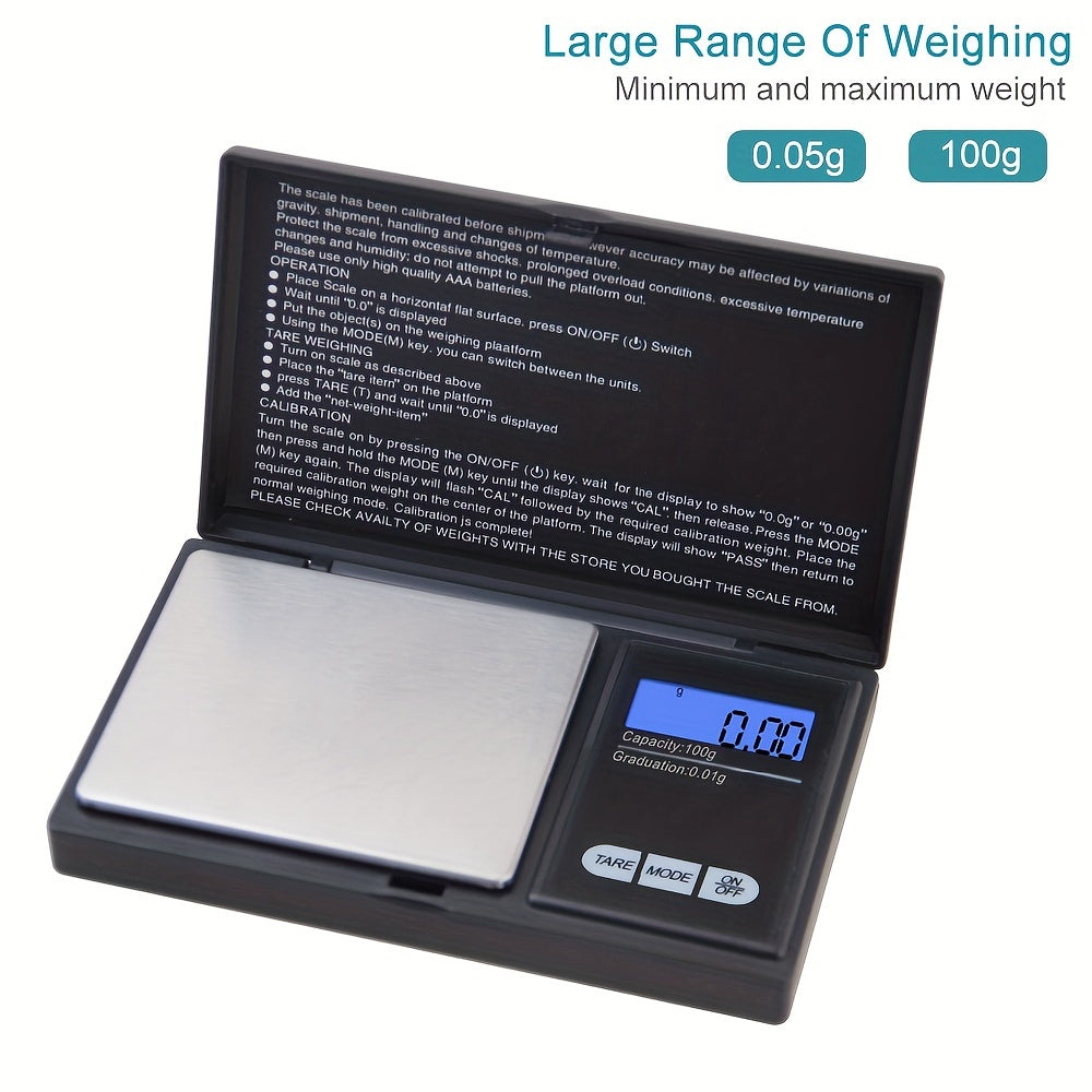 Digital Pocket Scale for Jewelry Gold Kitchen Use 0.01g Accuracy