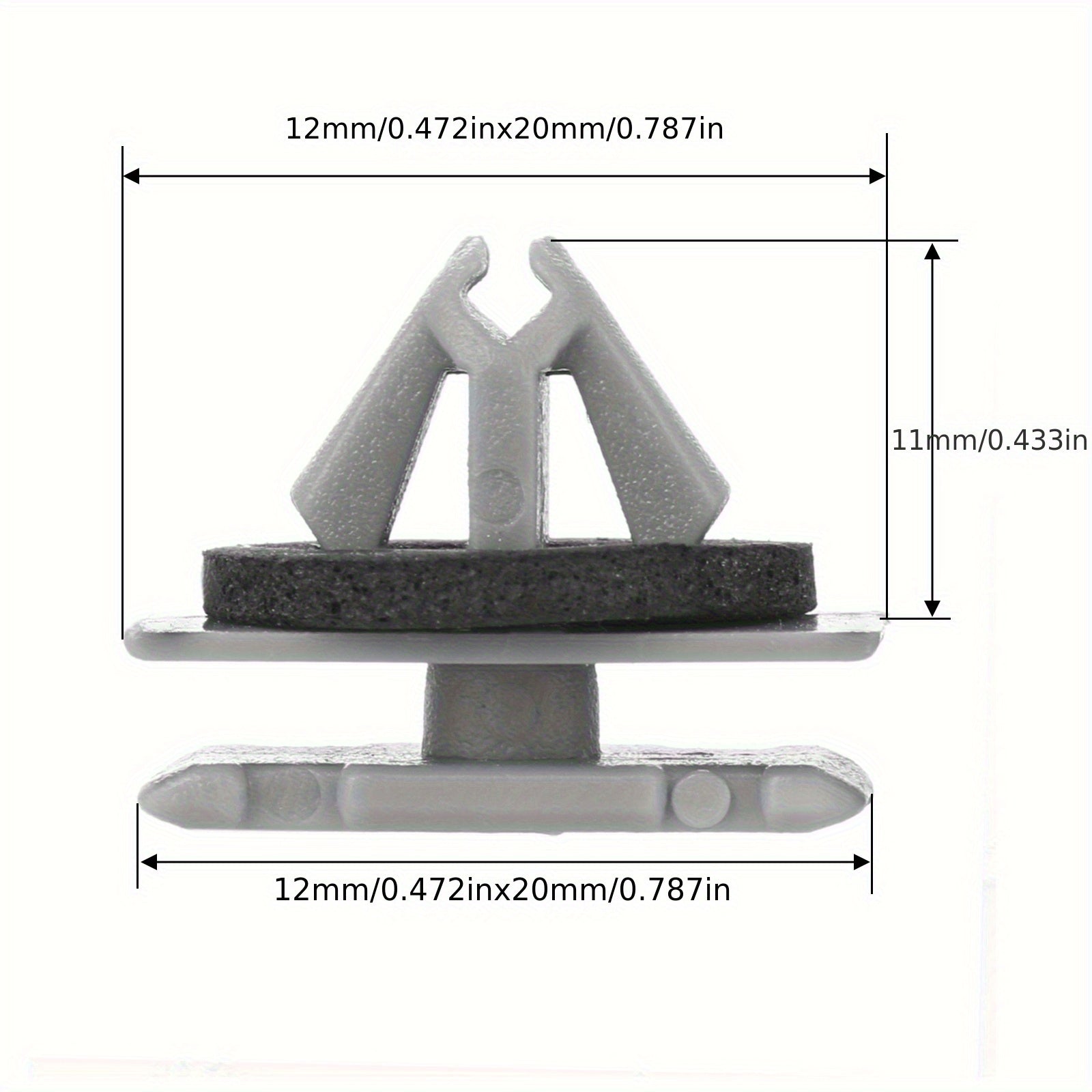 30 piezas de clips de moldura de rocker de plástico, clips para guardabarros, clips para exterior de automóviles