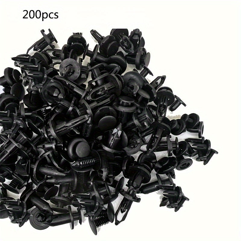 200 Pcs Mixed Car Bumper Fastener Clips 6-10mm Universal Body Repair