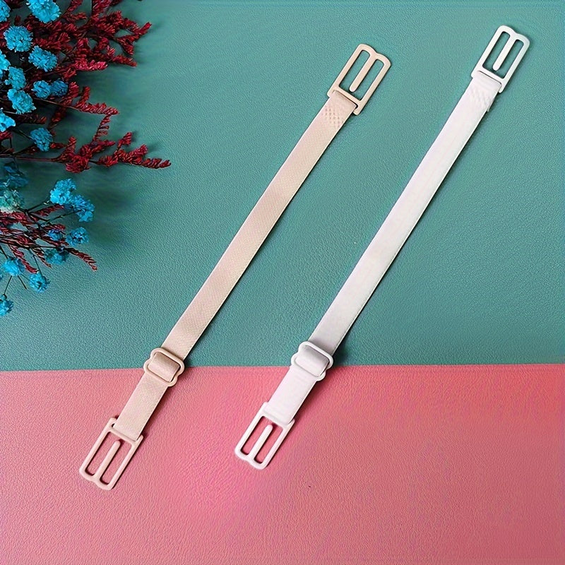 6 Pack Non-slip Elastic Bra Straps for Racer Backs Adjustable Polyester Lingerie Accessories