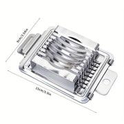 Egg Slicer with Stainless Steel Blades for Hard Boiled Eggs Fruits and Foods