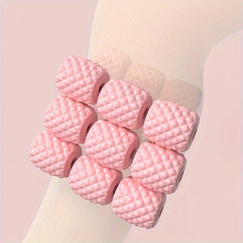 Pushti 25-g'ildirakli oyoq massaj qiluvchi rolik, sonlarni bo'sashtirish, mushaklarni cho'zish va ingichkalashtirish uchun. Mustahkam PP materialidan tayyorlangan. Portativ va yuqori sifatli.