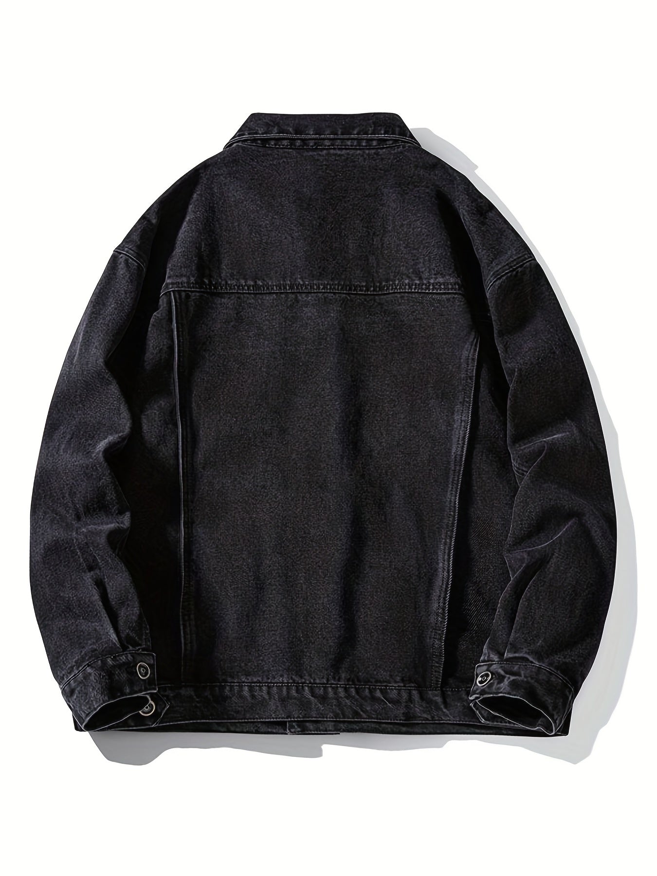 Erkaklar uchun vintage denim ko'ylagi, ko'p cho'ntaklar bilan, keng kesimdagi qora truker palto - tasodifiy ko'cha uslubi, ochiq havoda faoliyatlar uchun nafas oladigan uzun qo'lqopli jins ko'ylagi. 60% paxta, 26% polyester, 13%