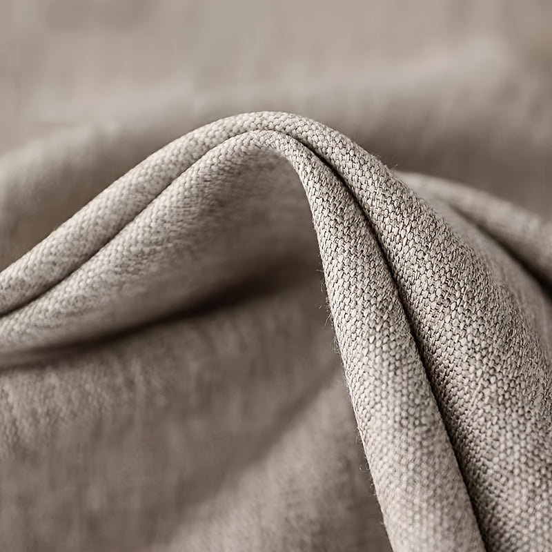 Beige Polyester Rectangular Waterproof Oil-Proof Tablecloth for Picnic and Dining