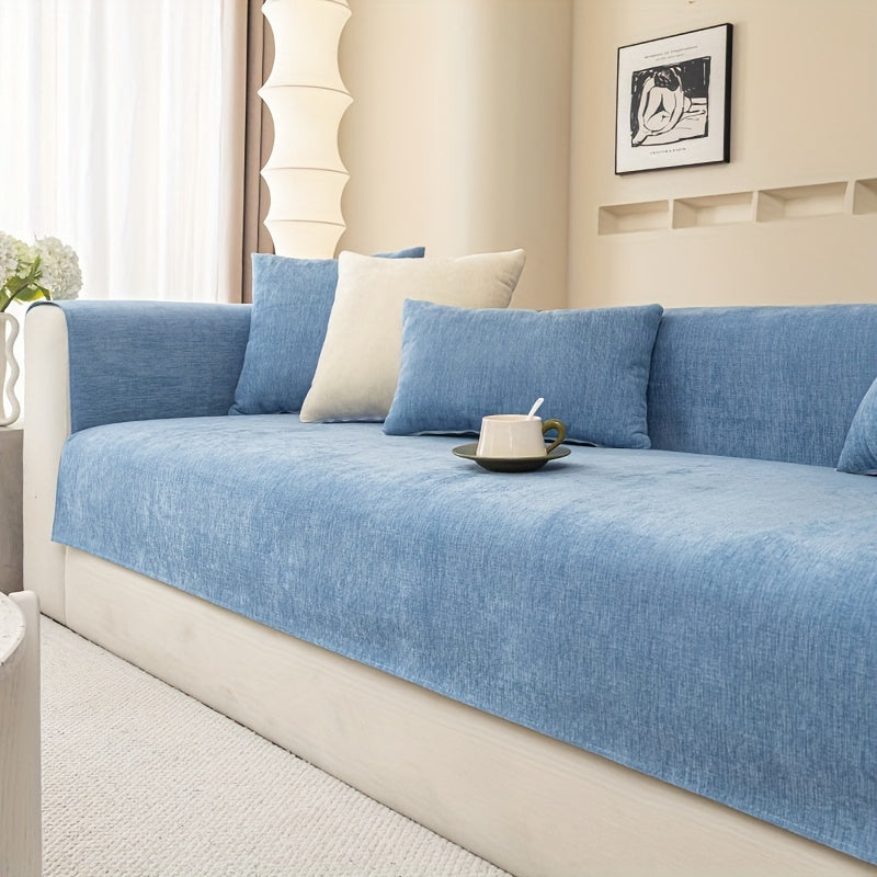 Chenille Sofa Cover for Armchairs and 4-Seater Sofas Pet-Friendly Non-Slip Machine Washable