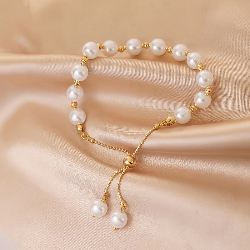 Women's Pearl Bracelet Imitation Pearl Vintage Style Daily Wear Gift