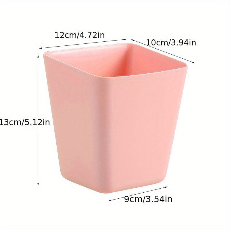 Pink Hanging Storage Basket for Household Organization in Various Rooms