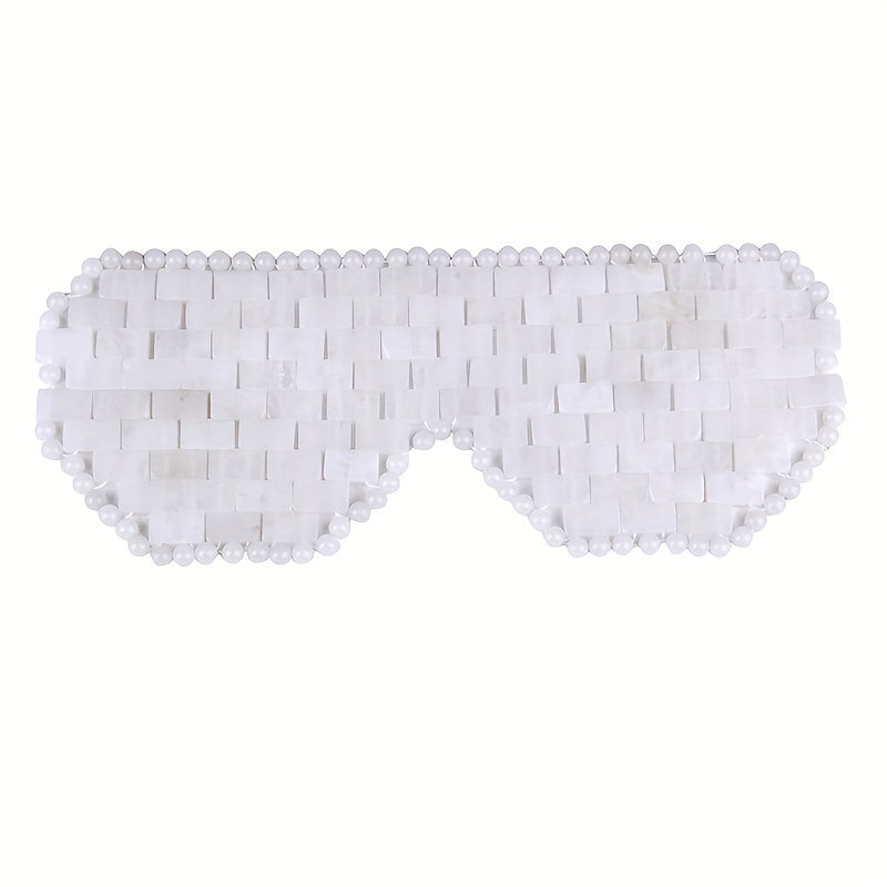 Natural Stone Eye Mask Rose Quartz Amethyst Obsidian Green Aventurine Yellow Tiger Eye Relaxation Sleep Mask