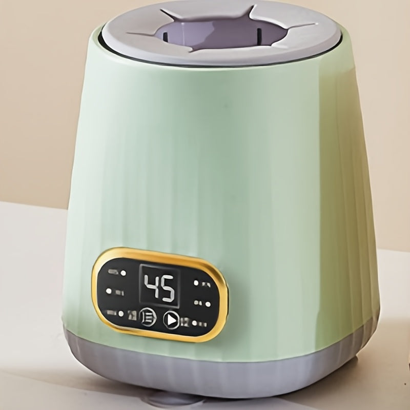 Smart Electric Milk Shaker 3-in-1 USB Rechargeable Portable Mixer with Adjustable Temperature for On-the-Go Feeding