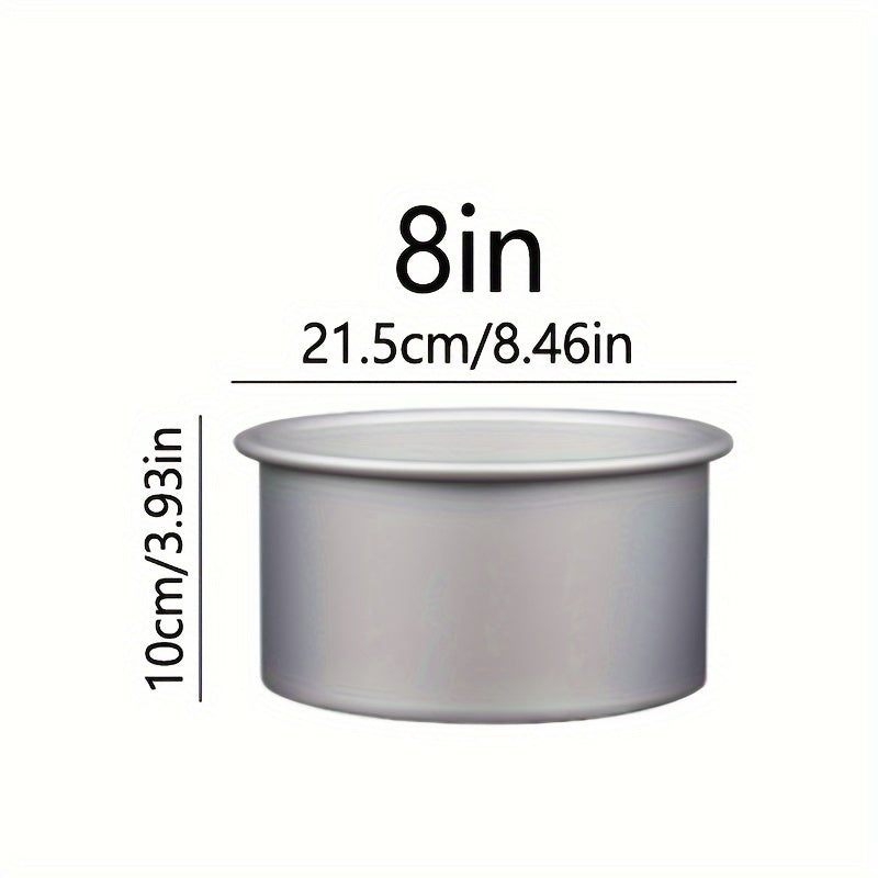 Anodized Alloy Cake Pan Set 4 Sizes Removable Bottom Round Baking Pans