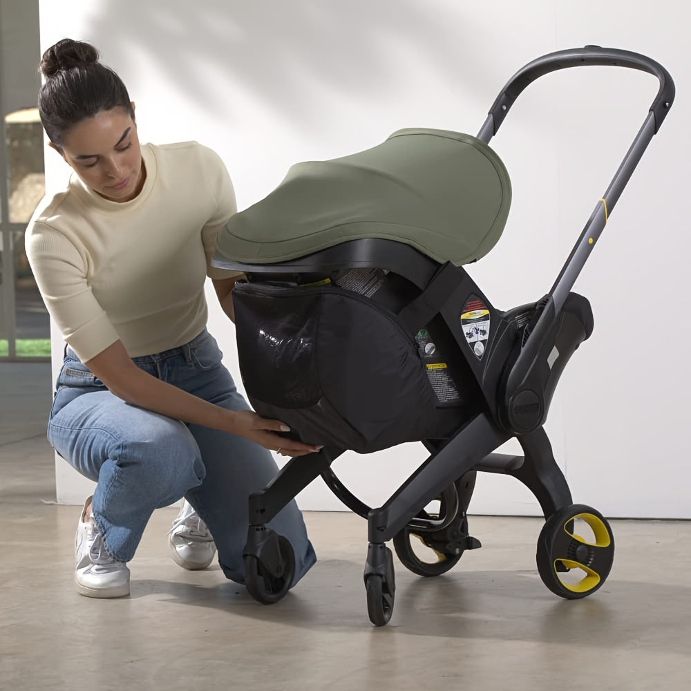 Organizador de asiento de coche con bolsa de cierre rápido para cochecitos y vehículos