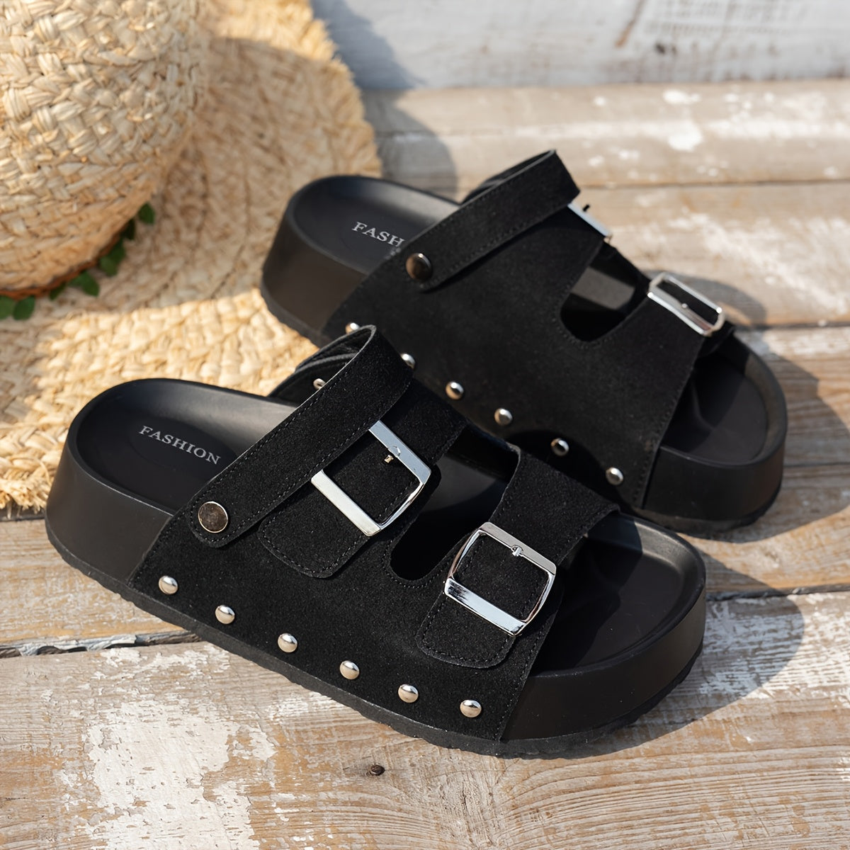 Women's Thick-Soled Retro One-Shoulder Summer Slippers