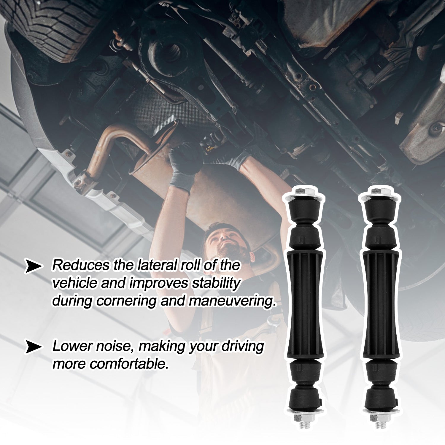 2PCS Front Stabilizer Links Sway Bar Links for SUV Truck 2007-2016