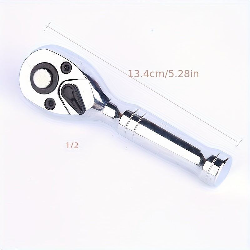 Универсальный быстроразжимной гаечный ключ с короткой рукояткой, 72 зубца, инструмент для автосервиса