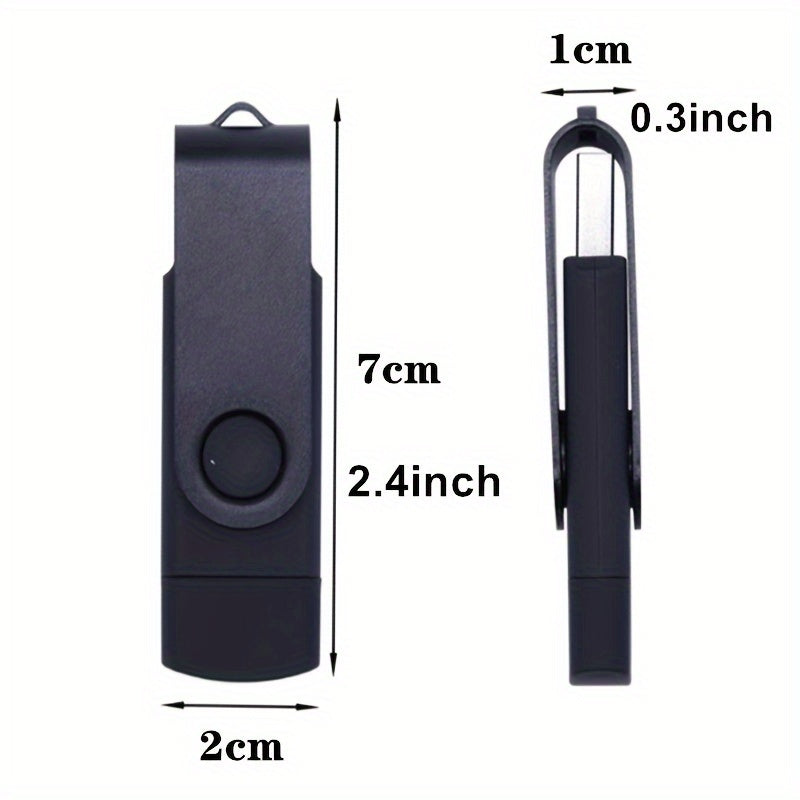 USB Flash Drive 8GB 64GB Dual USB Type C and USB 2.0 Portable Data Storage