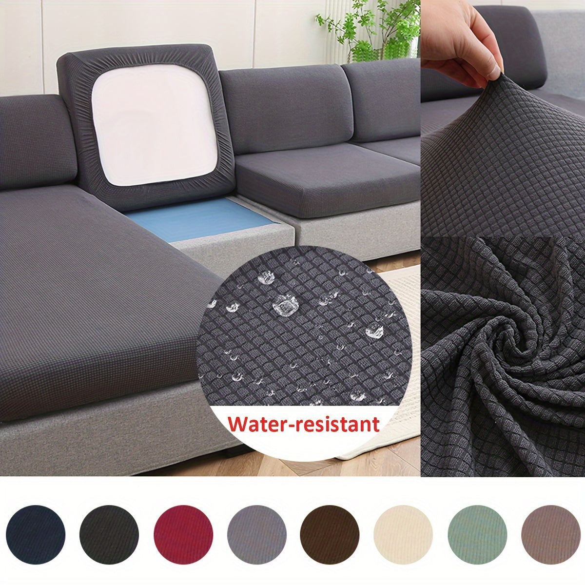 Water-Resistant Sofa Cover with Elasticity Non-Slip Easy Care Furniture Protector